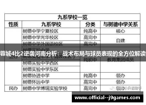 蓉城4比2逆袭河南分析：战术布局与球员表现的全方位解读